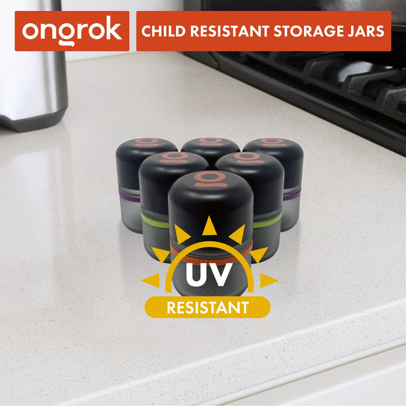80ml Child Resistant Jar | 6 Pack ONGROK USA 