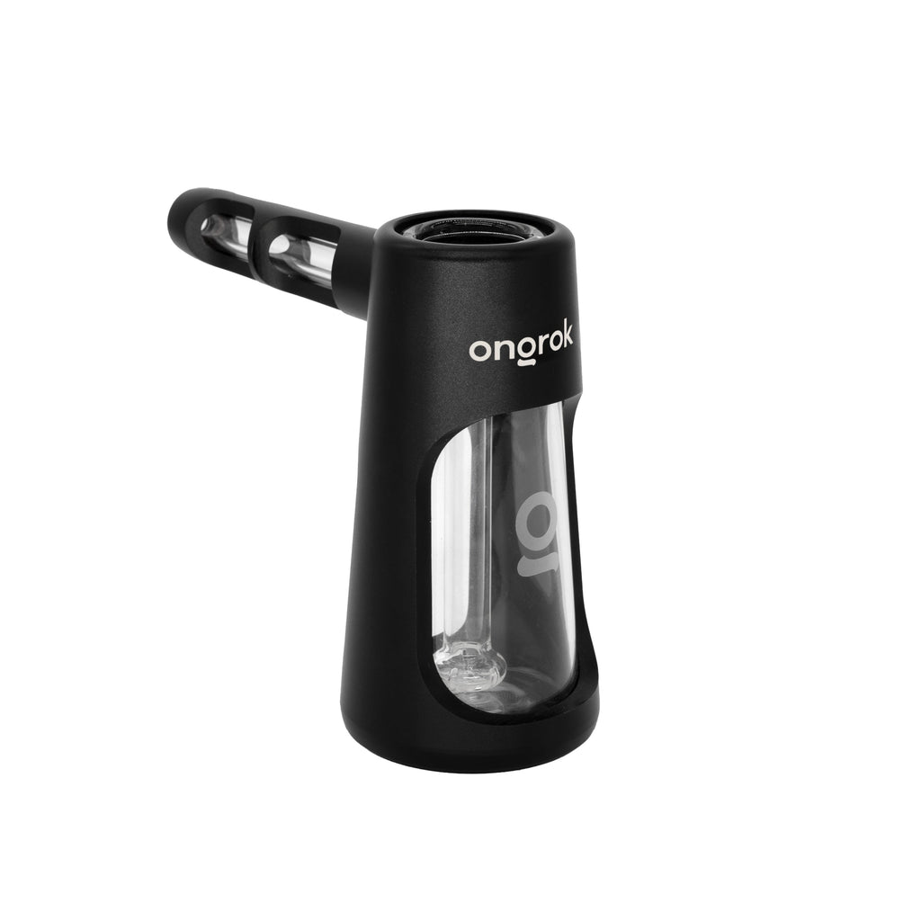 ONGROK Portable Glass Aluminum Bubbler Pipe ONGROK USA Black 