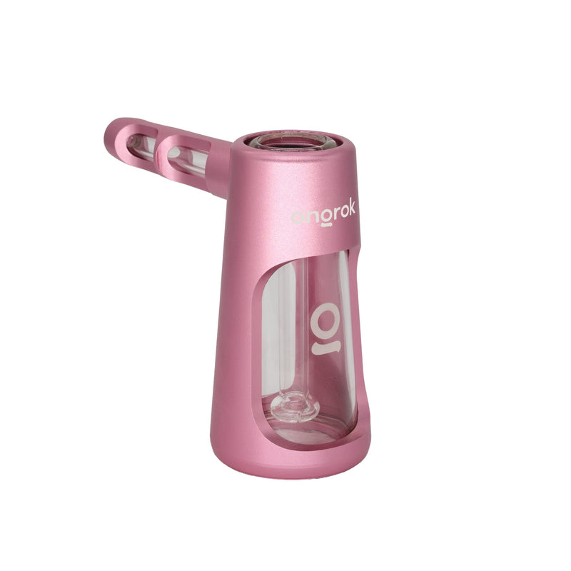 ONGROK Portable Glass Aluminum Bubbler Pipe ONGROK USA Pink 