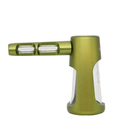 Portable Glass Aluminum Bubbler Pipe ONGROK USA Green