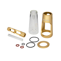 Portable Glass Aluminum Bubbler Pipe ONGROK USA Gold