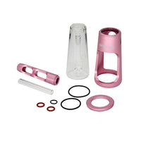 Portable Glass Aluminum Bubbler Pipe ONGROK USA Pink
