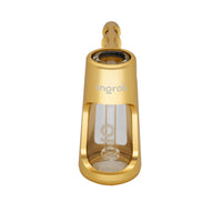 Portable Glass Aluminum Bubbler Pipe ONGROK USA Gold