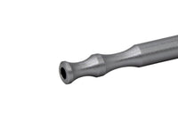 Taster Bat - Aluminum One-Hitter ongrok us Silver, close-up of the mouthpiece end