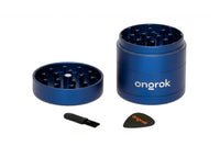 New Size! Mini 4 Piece EZ Grinder (2.2 inch) ONGROK USA Blue 