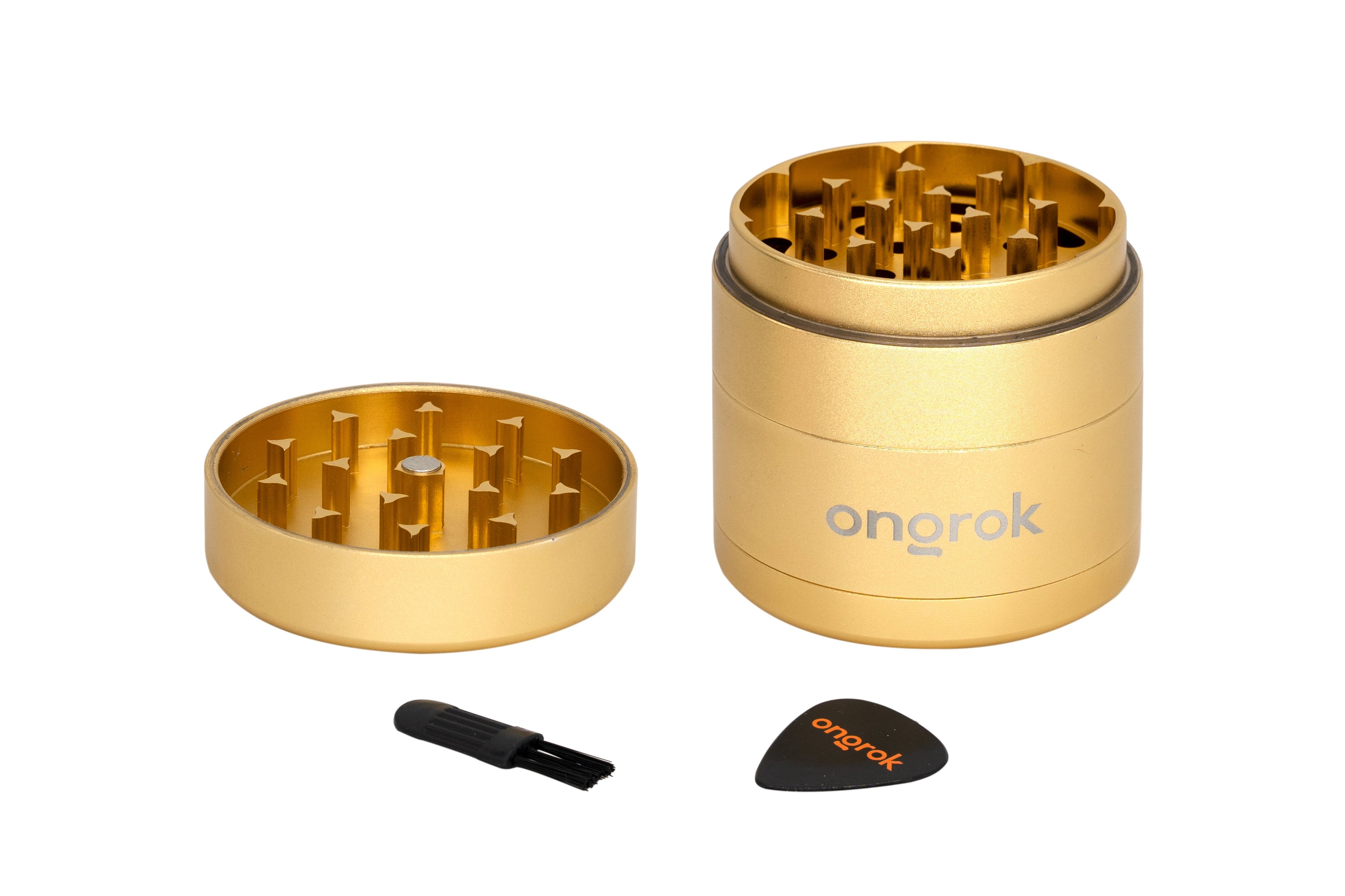 ONGROK 55mm (2.2in) 4 Piece EZ Open Herb Grinder