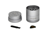 5 Piece Storage Grinder (Pyramid Teeth) ONGROK USA Silver 