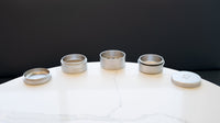 5 Piece Storage Grinder (Pyramid Teeth) ONGROK USA Silver