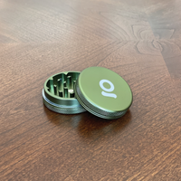 2 Piece Magnetic Grinder (50 mm) ONGROK USA Green