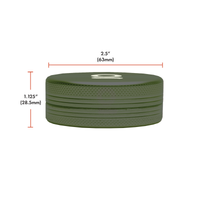2 Piece Magnetic Grinder (50 mm) ONGROK USA Green