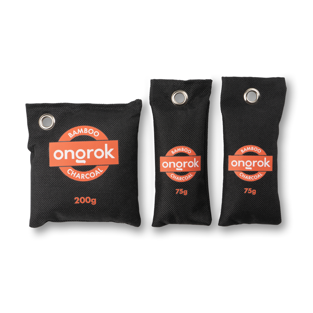 Air Purifying Charcoal Bamboo Bags | 2 Sizes ONGROK Multi Pack 
