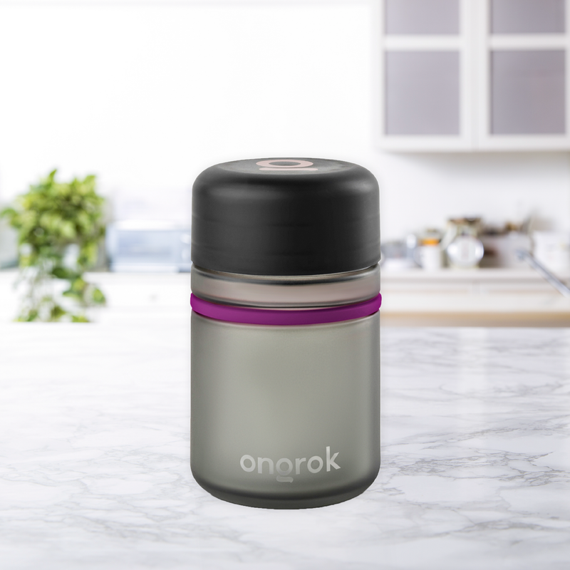 Child Resistant Glass Storage Jar, 3 pack x 180ml each ONGROK 