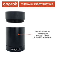 Aluminum Metal Storage Jar ONGROK USA Black