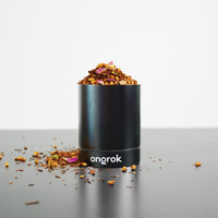 Aluminum Metal Storage Jar ONGROK USA Black