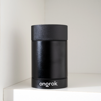 Aluminum Metal Storage Jar ONGROK USA Black