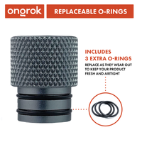 Premium Storage Tube | Single ONGROK USA Silver