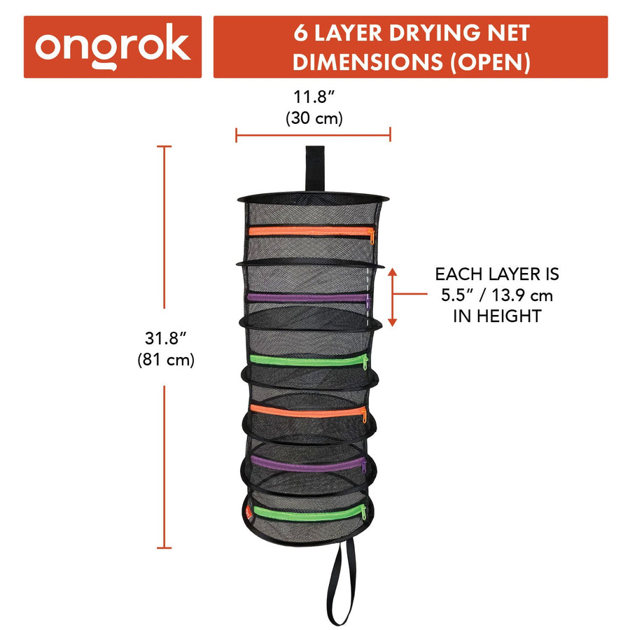 non-toxic Mesh Herb Drying Net - Foldable with Zippers | ONGROK