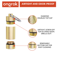 Small Storage Keychain ONGROK USA Gold