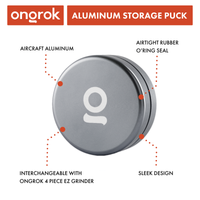 Aluminium Storage Puck ONGROK USA Silver