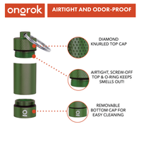 Small Storage Keychain ONGROK USA Green