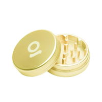 2 Piece Magnetic Grinder (50 mm) ONGROK USA Gold