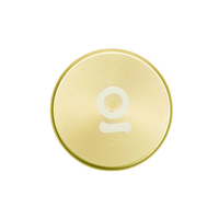 2 Piece Magnetic Grinder (50 mm) ONGROK USA Gold