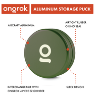 Aluminium Storage Puck ONGROK USA Green