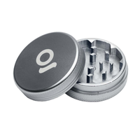 2 Piece Magnetic Grinder (50 mm) ONGROK USA Silver