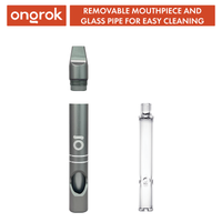 Meditation Pipe ONGROK USA Silver dimensions and specifications infographic