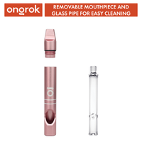 Meditation Pipe ONGROK USA Pink dimensions and specifications infographic