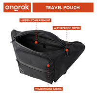 Carbon-lined Fanny Pack / Travel Pouch ongrok us 
