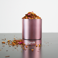 Aluminum Metal Storage Jar ONGROK USA Pink
