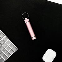 Aluminum Storage Keychain ONGROK USA Pink