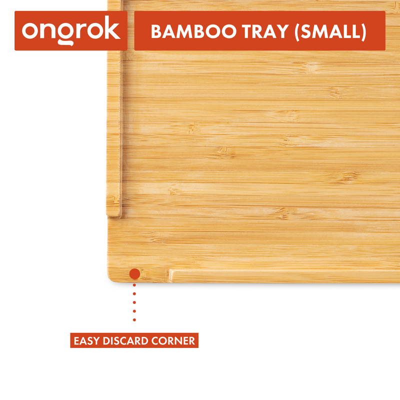 Sustainable Small Bamboo Wood Tray ONGROK 
